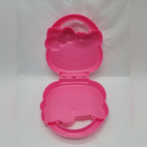 Vintage 2002 Hello Kitty McDonalds Pink Case Necklaces Sticker Dispens HappyMeal - Picture 8 of 11